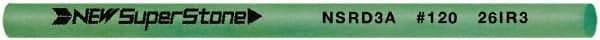 Value Collection - Round Ceramic Finishing Stick - 50mm Long x 3mm Wide x 3mm Thick, 120 Grit - Best Tool & Supply