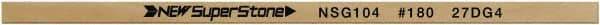 Value Collection - Flat Ceramic Finishing Stick - 100mm Long x 0.8mm Wide x 10mm Thick, 180 Grit - Best Tool & Supply