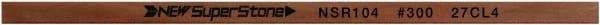 Value Collection - Flat Ceramic Finishing Stick - 100mm Long x 0.5mm Wide x 2mm Thick, 300 Grit - Best Tool & Supply