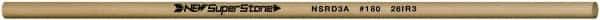 Value Collection - Round Ceramic Finishing Stick - 50mm Long x 3.175mm Wide x 3.2mm Thick, 180 Grit - Best Tool & Supply