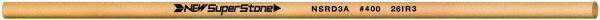 Value Collection - Round Ceramic Finishing Stick - 100mm Long x 3.175mm Wide x 3.2mm Thick, 400 Grit - Best Tool & Supply