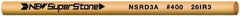 Value Collection - Round Ceramic Finishing Stick - 100mm Long x 2.35mm Wide x 2.4mm Thick, 400 Grit - Best Tool & Supply