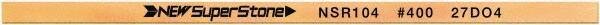 Value Collection - Flat Ceramic Finishing Stick - 100mm Long x 0.5mm Wide x 1mm Thick, 400 Grit - Best Tool & Supply