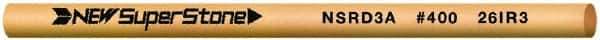 Value Collection - Round Ceramic Finishing Stick - 50mm Long x 3mm Wide x 3mm Thick, 400 Grit - Best Tool & Supply