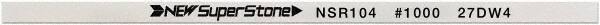 Value Collection - Flat Ceramic Finishing Stick - 100mm Long x 0.5mm Wide x 6mm Thick, 1,000 Grit - Best Tool & Supply