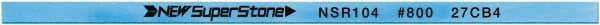 Value Collection - Flat Ceramic Finishing Stick - 100mm Long x 1.5mm Wide x 10mm Thick, 800 Grit - Best Tool & Supply