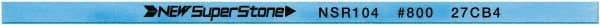 Value Collection - Flat Ceramic Finishing Stick - 100mm Long x 1.5mm Wide x 6mm Thick, 800 Grit - Best Tool & Supply