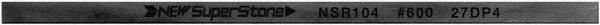 Value Collection - Flat Ceramic Finishing Stick - 100mm Long x 2mm Wide x 4mm Thick, 600 Grit - Best Tool & Supply