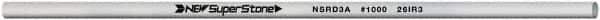 Value Collection - Round Ceramic Finishing Stick - 100mm Long x 3.175mm Wide, 1,000 Grit - Best Tool & Supply