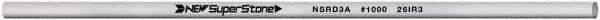 Value Collection - Round Ceramic Finishing Stick - 100mm Long x 3mm Wide, 1,000 Grit - Best Tool & Supply