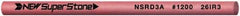 Value Collection - Round Ceramic Finishing Stick - 50mm Long x 3mm Wide, 1,200 Grit - Best Tool & Supply