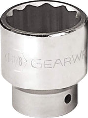 GearWrench - 2-5/16", 3/4" Drive, Standard Hand Socket - 12 Points, 3.07" OAL, Alloy Steel, Chrome Finish - Best Tool & Supply