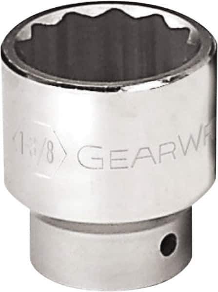 GearWrench - 3/4", 3/4" Drive, Standard Hand Socket - 12 Points, 1.95" OAL, Alloy Steel, Chrome Finish - Best Tool & Supply