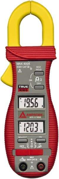 Amprobe - ACD-14-PRO, CAT III, Digital True RMS HVAC Clamp Meter with 1.18" Clamp On Jaws - 600 VAC/VDC, 600 AC Amps, Measures Voltage, Capacitance, Current, microAmps, Resistance, Temperature - Best Tool & Supply