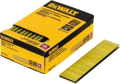 DeWALT - 1-1/4" Long x 1/4" Wide, 18 Gauge Crowned Construction Staple - Steel, Copper Finish, Chisel Point - Best Tool & Supply