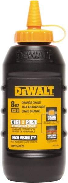 DeWALT - 8 oz Container Chalk Refill - Orange - Best Tool & Supply