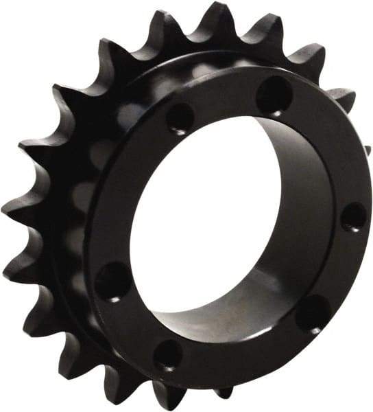 Tritan - 15 Teeth, 1" Chain Pitch, Chain Size 80, QD Sprocket - 4.81" Pitch Diam, 5.315" Outside Diam - Best Tool & Supply