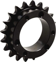 Tritan - 20 Teeth, 5/8" Chain Pitch, Chain Size 50, QD Sprocket - 4" Pitch Diam, 4.331" Outside Diam - Best Tool & Supply