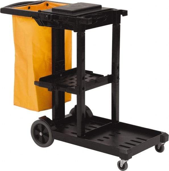 O-Cedar - 100 Qt Plastic Janitor Cart - 18-1/4" Width - Best Tool & Supply