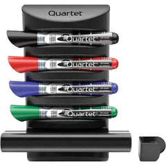 Quartet - Assorted Colors, Prestige 2 Connects Marker Caddy with Markers & Eraser - Includes 4 Chisel-Tip Markers, For Use with Dry Erase Marker Boards - Best Tool & Supply