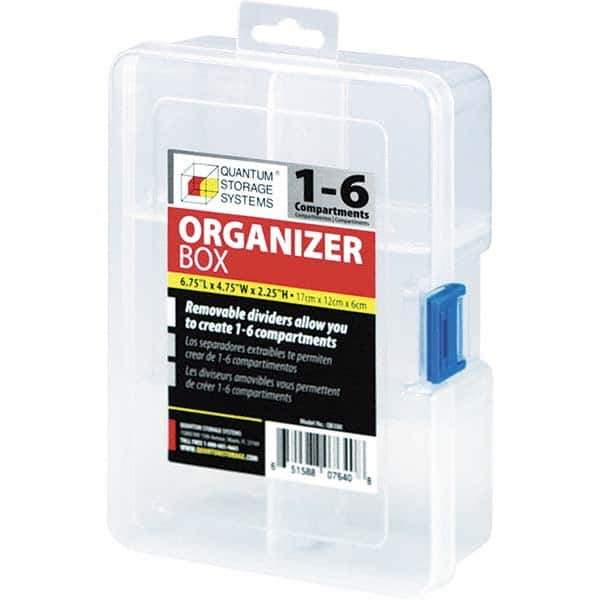 Quantum Storage - Compartment Storage Boxes & Bins Type: Storage Box Number of Compartments: 6.000 - Best Tool & Supply