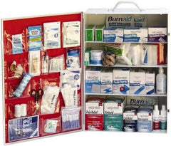 Medique - 1,145 Piece, 200 Person, Industrial First Aid Kit - 15" Wide x 5-1/2" Deep x 22" High, Metal Cabinet - Best Tool & Supply