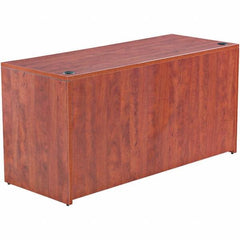 ALERA - 59.13" Long x 29.63" High x 23.63" Deep, Credenza - Medium Cherry, Woodgrain Laminate - Best Tool & Supply