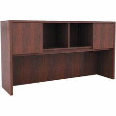 ALERA - 58.88" Long x 35-1/2" High x 15" Deep, Kneespace Credenza - Medium Cherry, Woodgrain Laminate - Best Tool & Supply