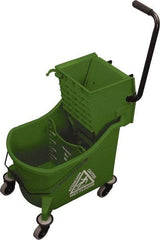 O-Cedar - 36 Qt Plastic Bucket & Wringer - 23" Long x 38" High x 14" Wide, Green - Best Tool & Supply