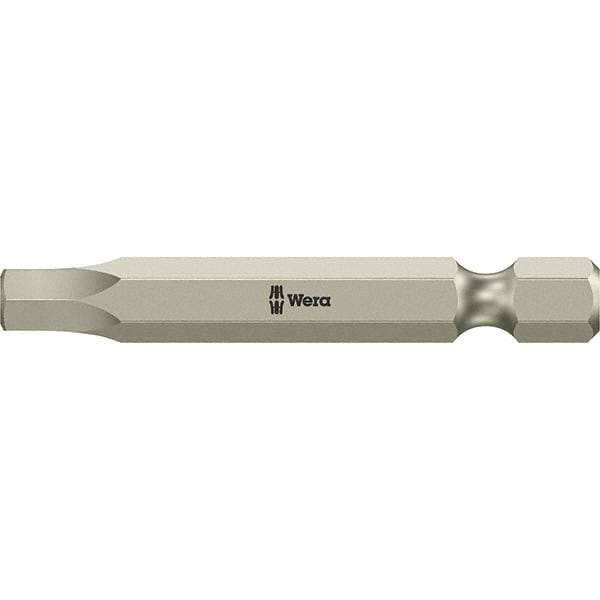 Wera - 4mm Hex Screwdriver Bit - 1/4" Drive, 89mm OAL - Best Tool & Supply