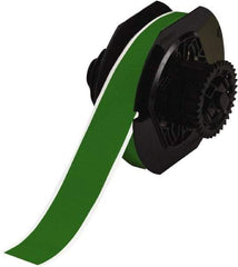 Brady - 1-1/8" Wide x 1,200" Long, Green Vinyl Tape - For BBP30 Label Printer, BBP33 Label Printer, BBP35 Multicolor Sign & Label Printer, BBP37 Color & Cut Sign & Label Printer, BradyPrinter S3100, BBP31 Sign & Label Printer - Best Tool & Supply