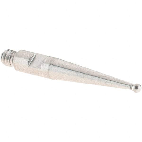 SPI - 1mm Ball Diam, Stainless Steel, Ball Test Indicator Contact Point - 16.3mm Contact Point Length, Use with SPI Integral Series - Best Tool & Supply