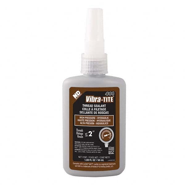 Vibra-Tite - 50 mL Bottle, Brown, Hydraulic - High Pressure Thread Sealant - Best Tool & Supply