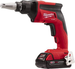 Milwaukee Tool - 18 Volt Pistol Grip Cordless Screwdriver - 0 to 4,500 RPM, 124 In/Lb Torque, Lithium-Ion Battery - Best Tool & Supply