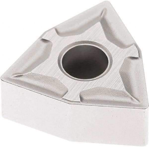 Seco - WNMG331 M3 Grade TP3501 Carbide Turning Insert - Ti(C/N)/Al2O3 Finish, 80° Trigon, 3/8" Inscr Circle, 3/16" Thick, 1/64" Corner Radius - Best Tool & Supply