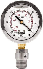 Winters - 2-1/2" Dial, 1/4 Thread, 0-600 Scale Range, Pressure Gauge - Bottom Connection Mount, Accurate to 1.5% of Scale - Best Tool & Supply