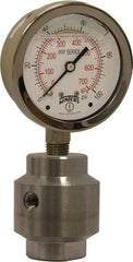 Winters - 2-1/2" Dial, 1/4 Thread, 0-1,000 Scale Range, Pressure Gauge - Bottom Connection Mount, Accurate to 1.5% of Scale - Best Tool & Supply