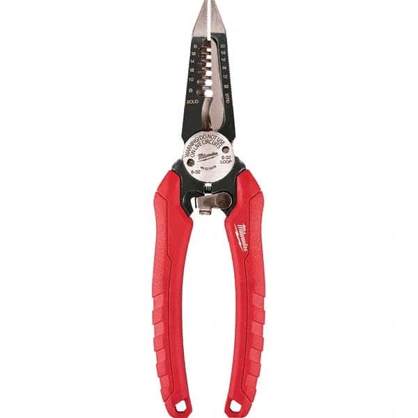 Milwaukee Tool - Wire & Cable Strippers Type: Wire Stripper/Cutter/Crimper Maximum Capacity: 18 AWG Solid, 20 AWG Stranded - Best Tool & Supply