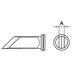 Weller - Soldering Iron Tips; Type: Knife Tip ; For Use With: WSP 80, WP 80, WXP 80 Pencils - Exact Industrial Supply