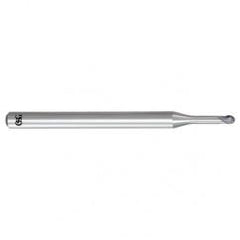 0.2mm x 4mm x 0.2mm x 45mm 2Fl Carbide Ball OSG EXOCARB® WXL® End Mill-WXL - Best Tool & Supply