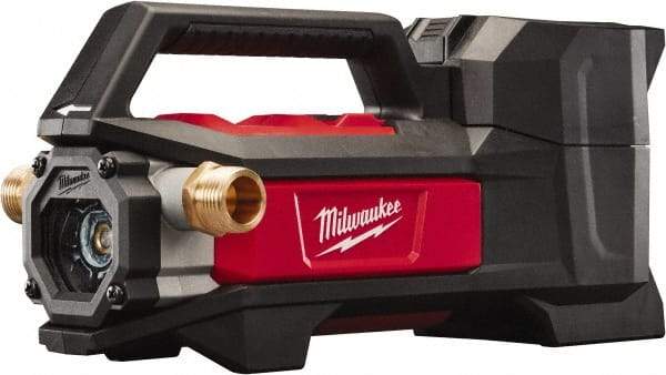 Milwaukee Tool - 1/4 hp, 18 Amp Rating, 18 Volts, Full-On Operation, Nonsubmersible Pump - Plastic Housing - Best Tool & Supply