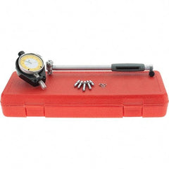 SPI - 6 Anvil, 1.4 to 2.4" Dial Bore Gage - 0.0005" Graduation, 6" Gage Depth, Accurate to 0.00065", Carbide Ball - Best Tool & Supply