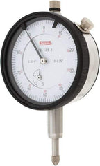 SPI - 1/4" Range, 0-100 Dial Reading, 0.001" Graduation Dial Drop Indicator - 2.2" Dial, 0.1" Range per Revolution, 0.002" Accuracy, Revolution Counter, Includes NIST Traceability Certification - Best Tool & Supply