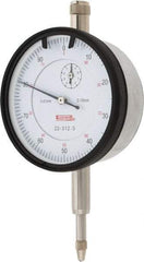 SPI - 10mm Range, 0-100 Dial Reading, 0.01mm Graduation Dial Drop Indicator - 58mm Dial, 1mm Range per Revolution, 0.02mm Accuracy, Revolution Counter, Includes NIST Traceability Certification - Best Tool & Supply