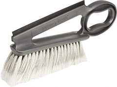 Harper Brush - 14" OAL, Synthetic Counter Brush - 2-1/4" Bristle Length, 8" Long x 1-3/4" Wide Head, Straight Foam Handle, Gray & Red - Best Tool & Supply