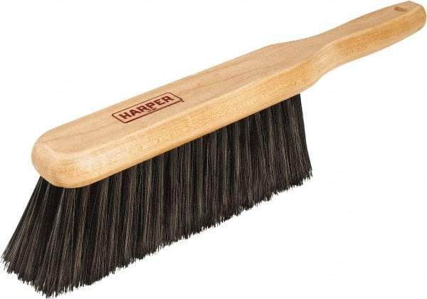 Harper Brush - 14" OAL, Synthetic Counter Brush - 2-1/4" Bristle Length, 8" Long x 1-3/4" Wide Head, Straight Wood Handle, Black & Red - Best Tool & Supply