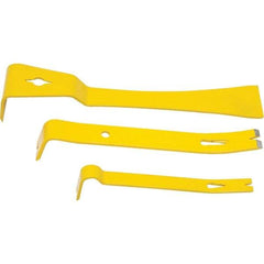 Stanley - 3 Piece Pry Bar Set - Includes 5, 7 & 9" Lengths - Best Tool & Supply