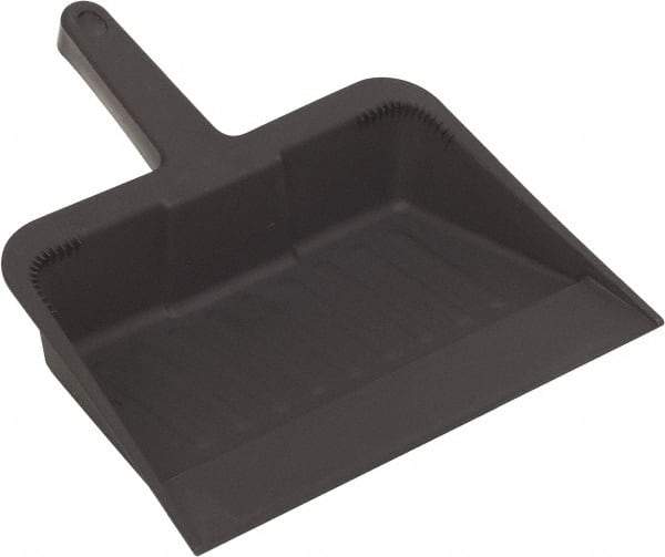 Harper Brush - 12" Wide x 7" Deep x 5" High Handheld Dustpan - Plastic Body, 5" Handle, Black - Best Tool & Supply