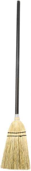 Harper Brush - 39" OAL Corn Blend Bristle Lobby Broom - 28" Long Wood Handle, 10" Bristle Length, 8" Wide - Best Tool & Supply