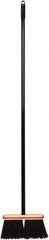 Harper Brush - 52" OAL Synthetic Bristle Straight Cut Broom - 48" Long Metal Handle, 4" Bristle Length, 9" Wide, Water Resistance - Best Tool & Supply